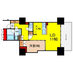 ローレルタワー堺筋本町の物件間取画像